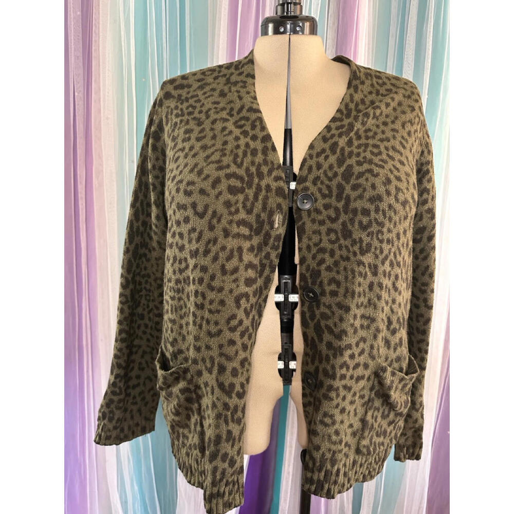 Animal Print Cardigan